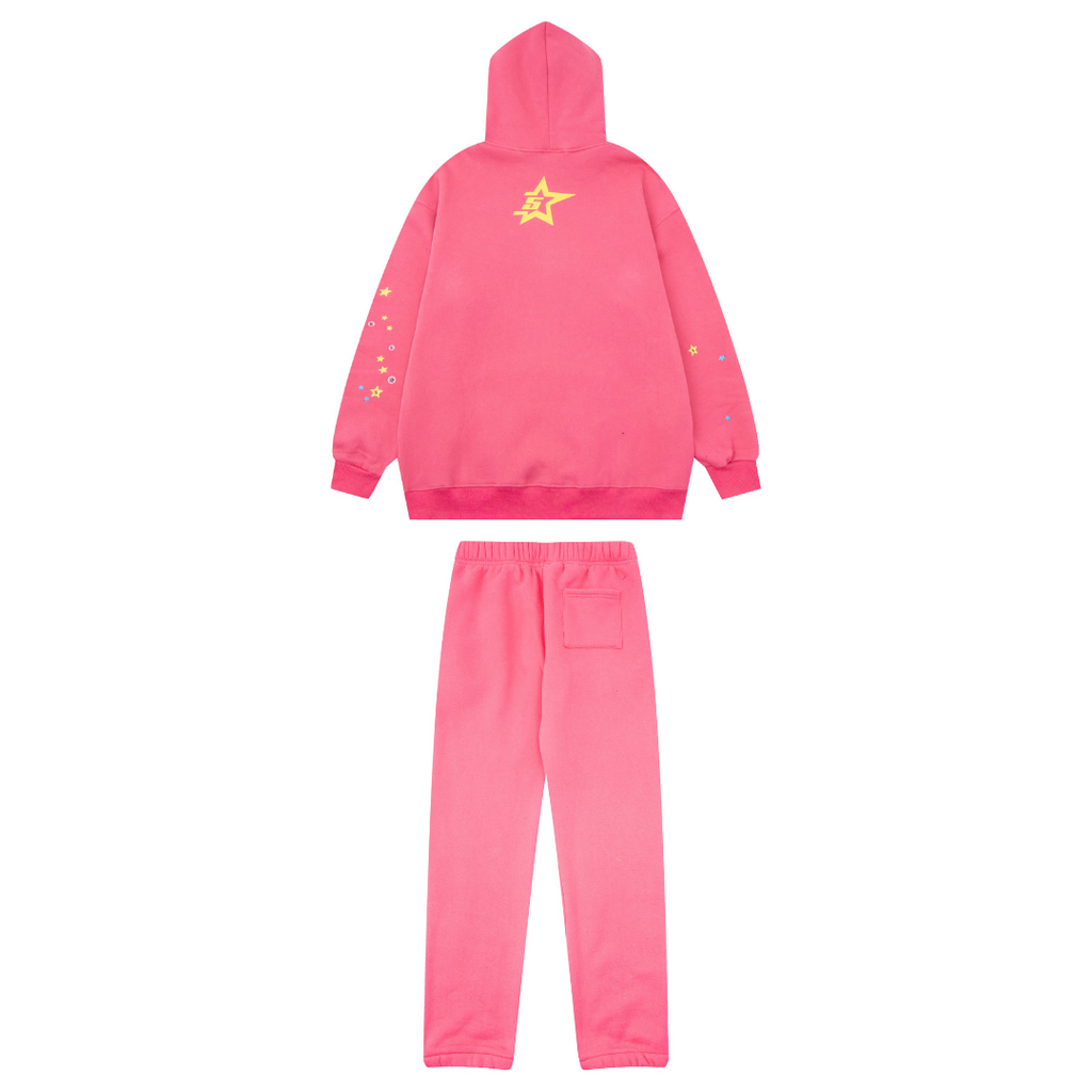 Sp5der Tracksuit Pink