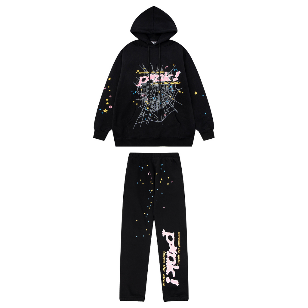 Sp5der Tracksuit Black