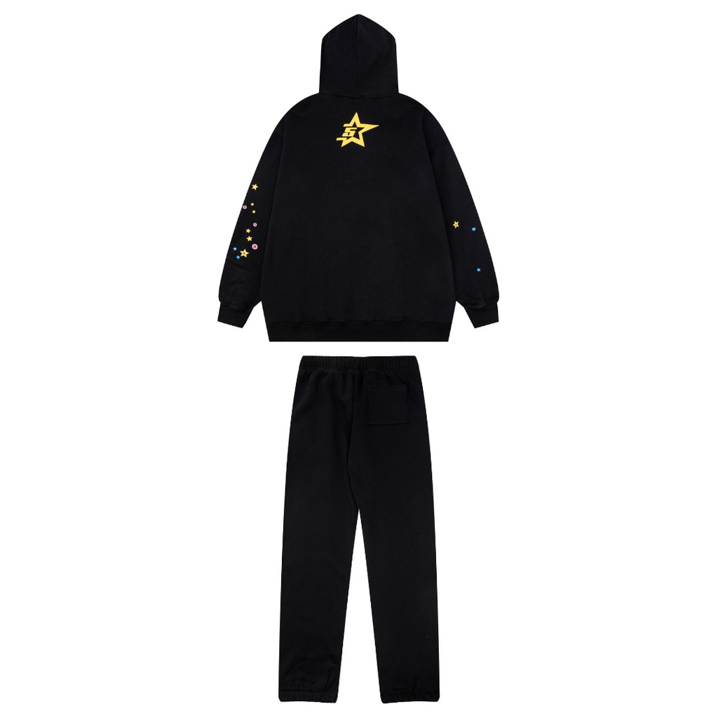 Sp5der Tracksuit Black