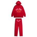 Sp5der Tracksuit Red