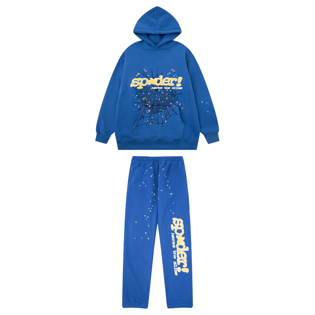 Sp5der Tracksuit Blue