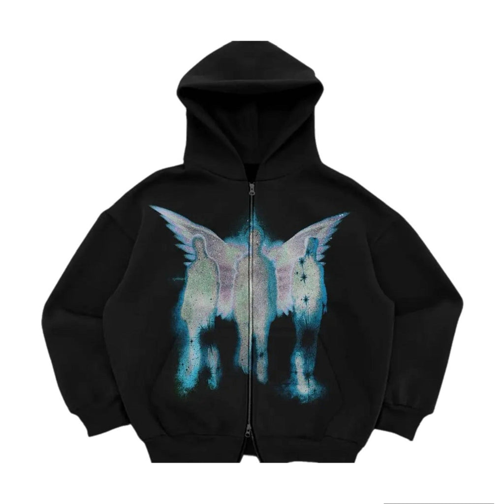 RETRO CARDIGAN CLOUD Zip Up Hoodie