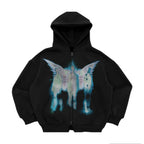 RETRO CARDIGAN CLOUD Zip Up Hoodie