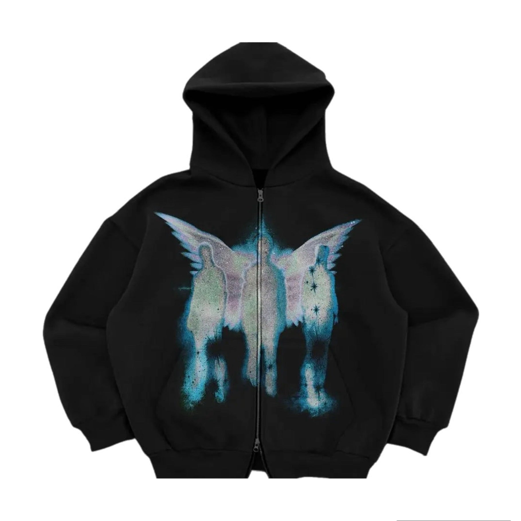 RETRO CARDIGAN CLOUD Zip Up Hoodie